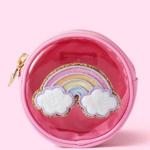 NWT Stoney Clover x Target Clear Rainbow Patch Pink Mini Circle Zipper Pouch